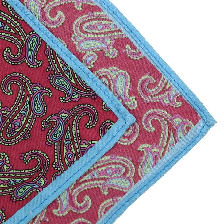 paisley pattern pocket square
