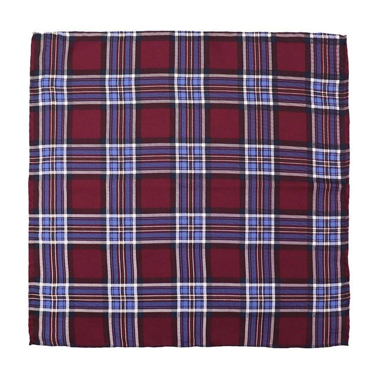 Red Tartan Pocket Square